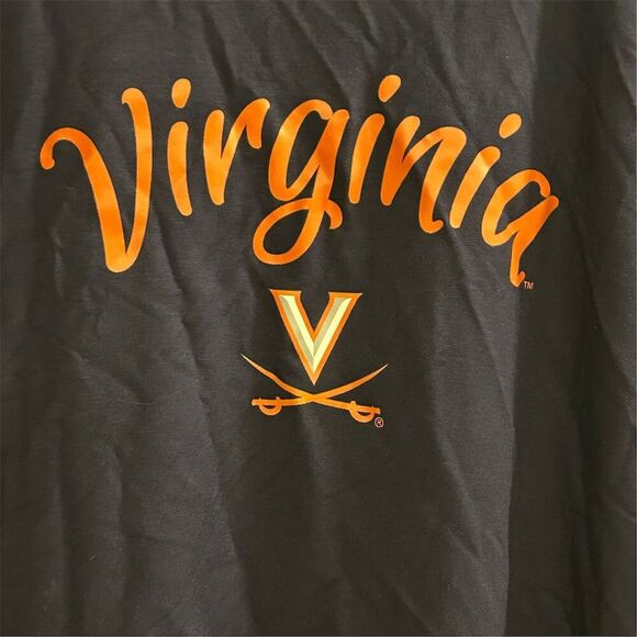 Flying Colors Virginia Cavaliers Women's Ruffle Sleeve Top Blue XL - Picture 3 of 14